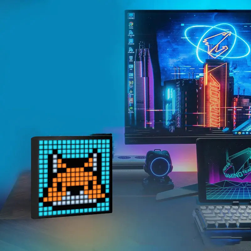 PixeLite™ Bluetooth Pixel Display – DIY Animated LED Panel for Creative Desks