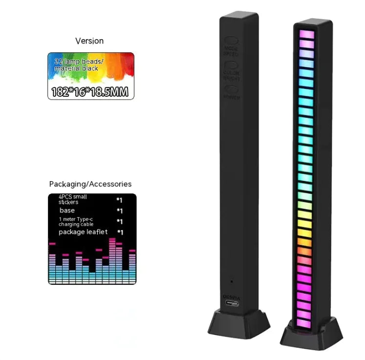PulseBeam™ 3D RGB Rhythm Light – Dual-Sided, Sound-Reactive Ambience
