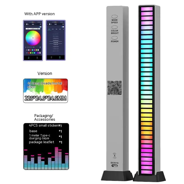 PulseBeam™ 3D RGB Rhythm Light – Dual-Sided, Sound-Reactive Ambience