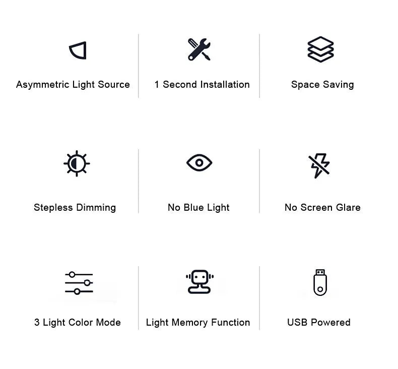 ScreenBar™ Minimalist Desk Light — No Glare. Just Focus.