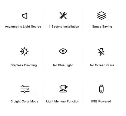 ScreenBar™ Minimalist Desk Light — No Glare. Just Focus.