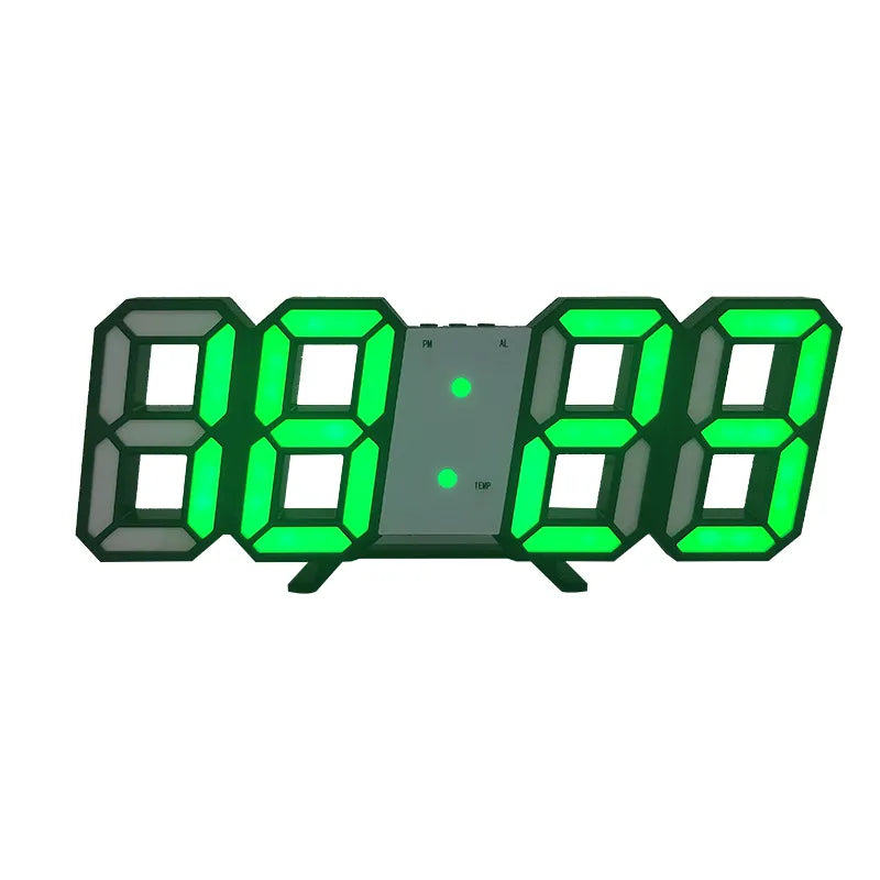 EdgeGlow™ 3D LED Wall Clock – Minimal Time Display for Modern Spaces