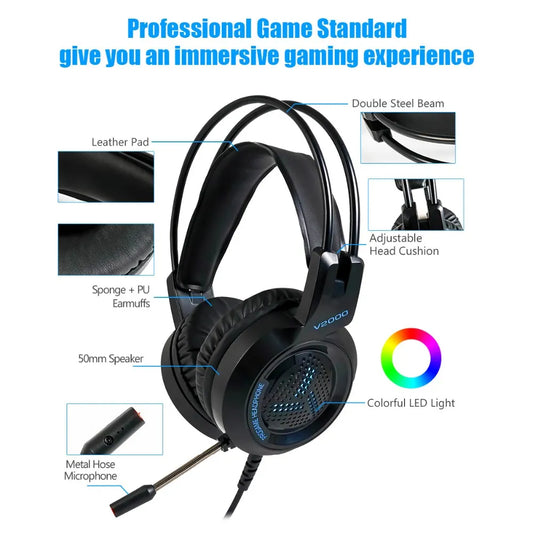 Vortex™ RGB Gaming Headset – Immersive Audio. Zero Distractions.