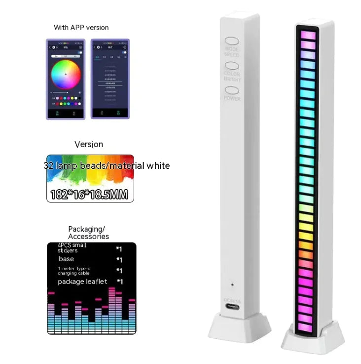 PulseBeam™ 3D RGB Rhythm Light – Dual-Sided, Sound-Reactive Ambience