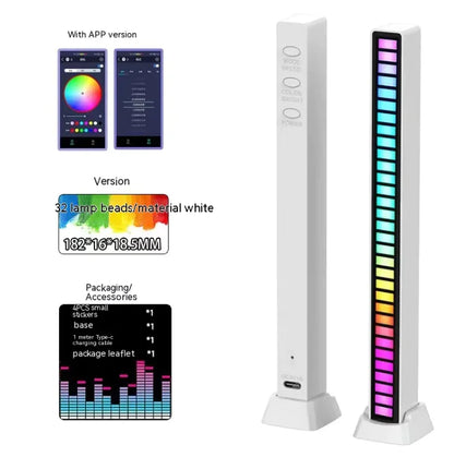 PulseBeam™ 3D RGB Rhythm Light – Dual-Sided, Sound-Reactive Ambience