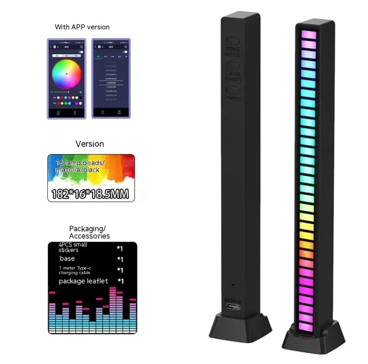 PulseBeam™ 3D RGB Rhythm Light – Dual-Sided, Sound-Reactive Ambience