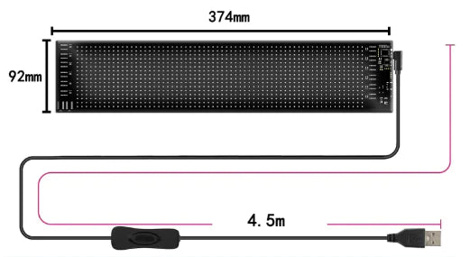 FlexGlow™ RGB Message Display – Custom Text Screen for PC Case Mods
