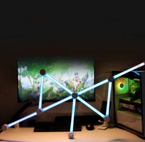 LumeLink™ Smart Modular Lamp – Voice-Controlled, Customizable Lighting System