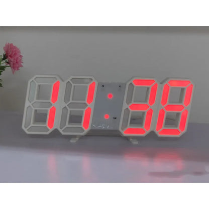EdgeGlow™ 3D LED Wall Clock – Minimal Time Display for Modern Spaces