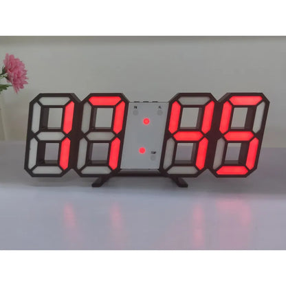 EdgeGlow™ 3D LED Wall Clock – Minimal Time Display for Modern Spaces