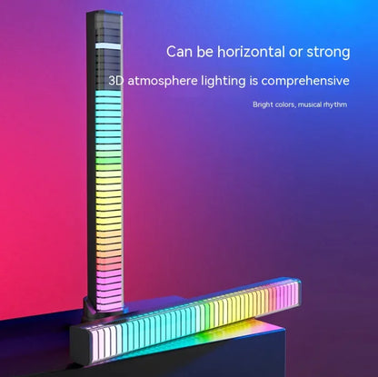PulseBeam™ 3D RGB Rhythm Light – Dual-Sided, Sound-Reactive Ambience