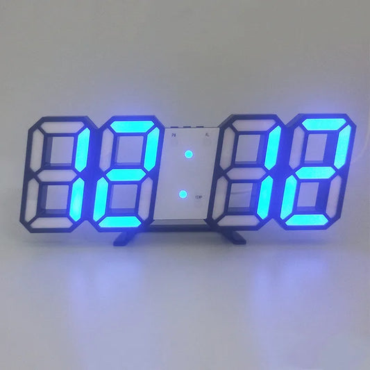 EdgeGlow™ 3D LED Wall Clock – Minimal Time Display for Modern Spaces