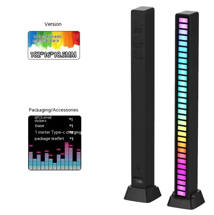 PulseBeam™ 3D RGB Rhythm Light – Dual-Sided, Sound-Reactive Ambience