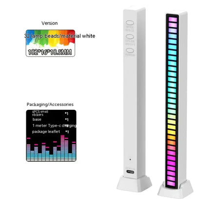 PulseBeam™ 3D RGB Rhythm Light – Dual-Sided, Sound-Reactive Ambience