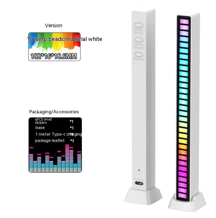 PulseBeam™ 3D RGB Rhythm Light – Dual-Sided, Sound-Reactive Ambience